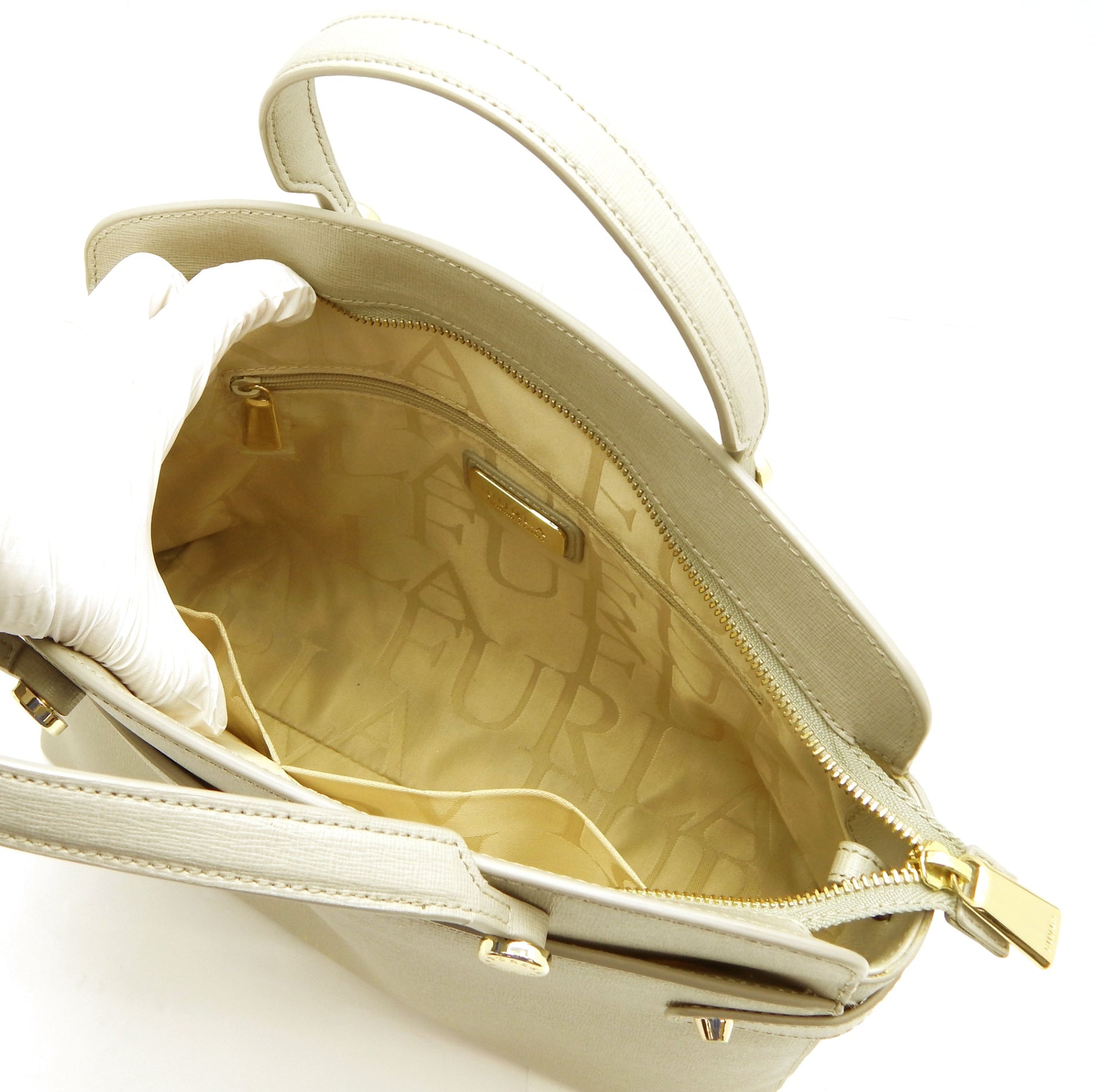 FURLA/フルラ AGATA ハンドバッグ 2WAYバッグ ショルダーバッグ グレージュ レディースバッグ - 安心保証・業界最安値の販売 福助